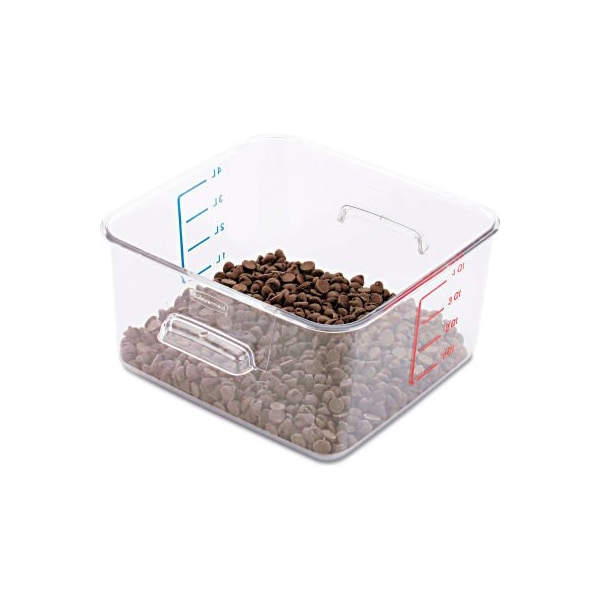 Rubbermaid Commercial Rubbermaid Commercial SpaceSaver Square Containers, 4 Qt., 8 4/5"W x 8 3/4"D x 4 3/4"H, Clear - RCP 6304 CLE