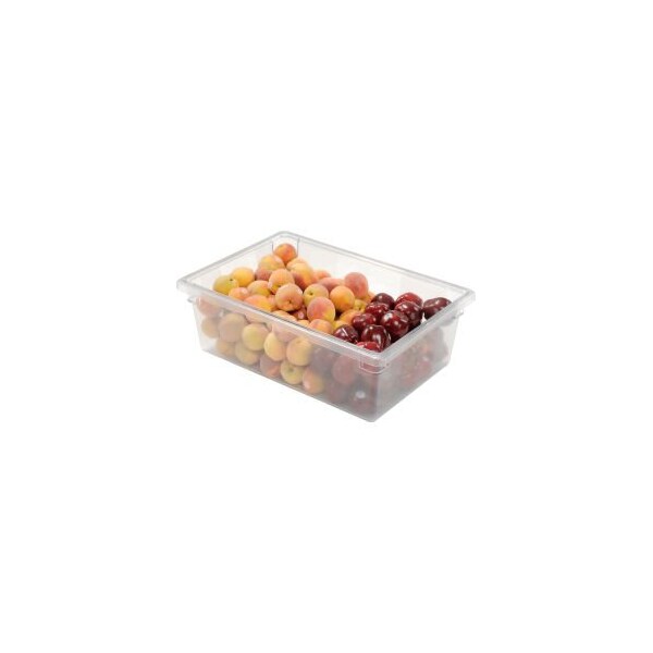 Rubbermaid Commercial Rubbermaid 3300-00 Clear Plastic Box 12.5 Gallon 18 x 26 x 9 - FG330000CLR