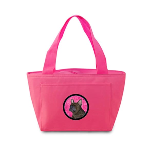 Carolines Treasures Pink French Bulldog Zippered Insulated School Washable And Stylish Lunch Bag Cooler - SS4795-PK-8808