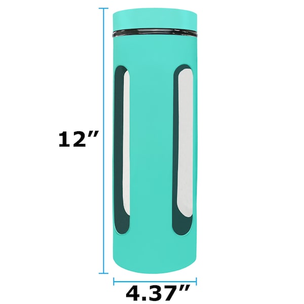 Blue Donuts Blue Donuts 60oz Stainless Steel Canister with Window - Turquoise - BD3927175