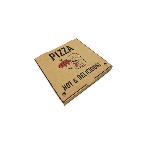 Remcoda Pizza Boxes, 14 x 14 x 1.75, Kraft, 50PK - 661631253328
