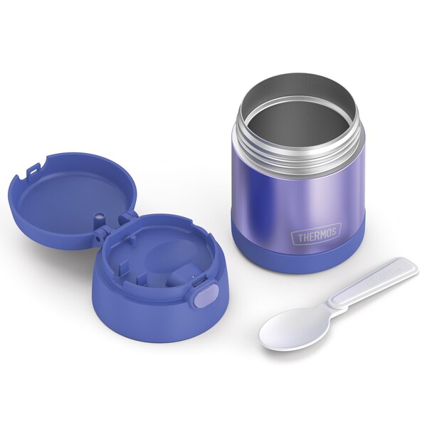 Thermos 10-Ounce FUNtainer Vacuum-Insulated Stainless Steel Food Jar (Purple) - F3100PU6