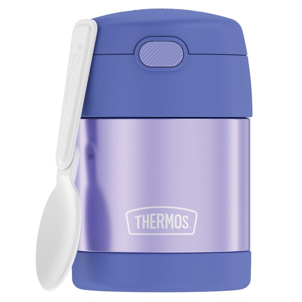 Thermos 10-Ounce FUNtainer Vacuum-Insulated Stainless Steel Food Jar (Purple) - F3100PU6