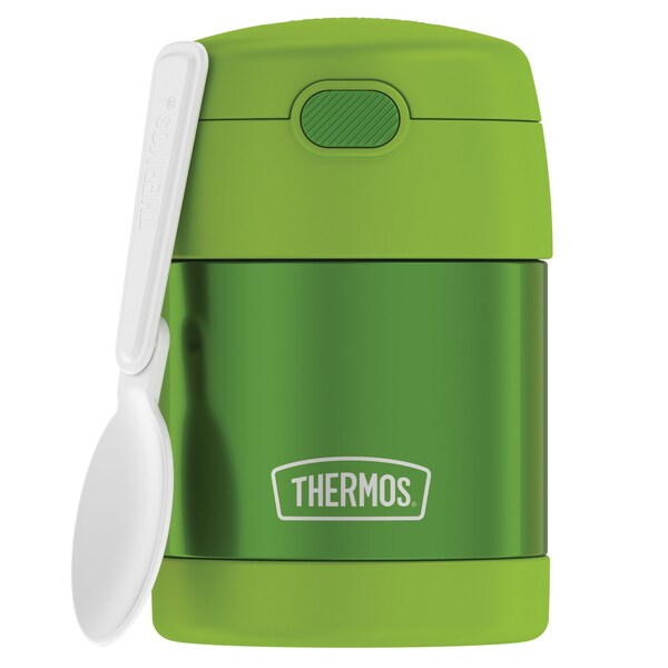 Thermos 10-Ounce FUNtainer Vacuum-Insulated Stainless Steel Food Jar (Lime) - F3100LM6