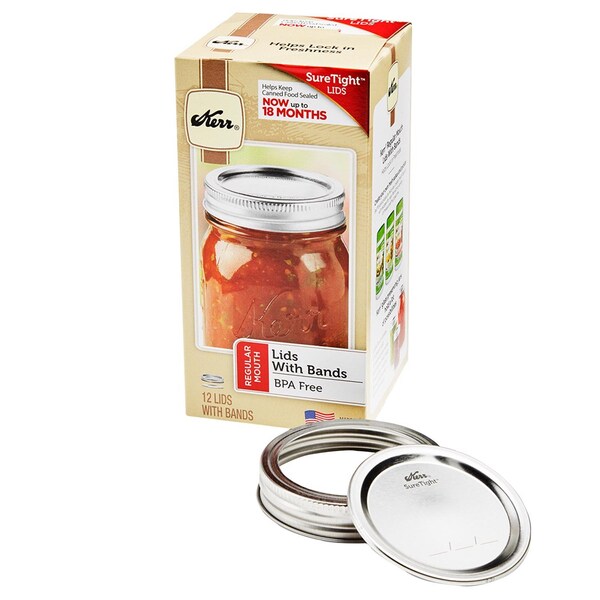 Kerr Kerr Regular Mouth Canning Lids and Bands 1 pk - 2139297