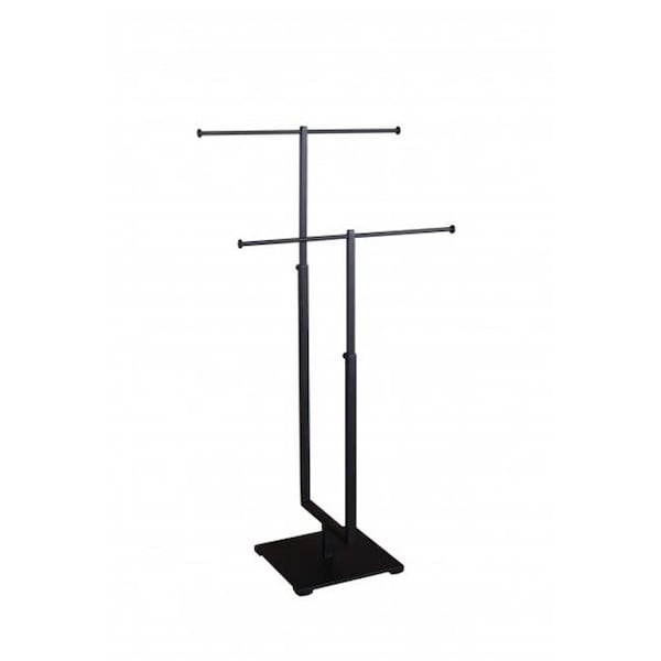Amko AMKO CSR-2-MAB 2-Tier Jewelry Stand; Matte Black - CSR-2/MAB