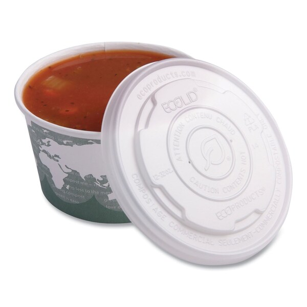 Eco-Products EcoLid Renew and Comp Food Container Lids for 12, 16, 32 oz, PK500 - EP-ECOLID-SPL