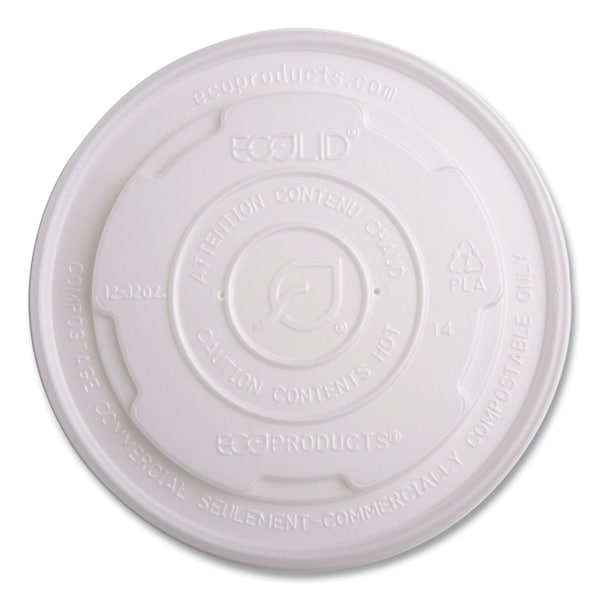 Eco-Products EcoLid Renew and Comp Food Container Lids for 12, 16, 32 oz, PK500 - EP-ECOLID-SPL
