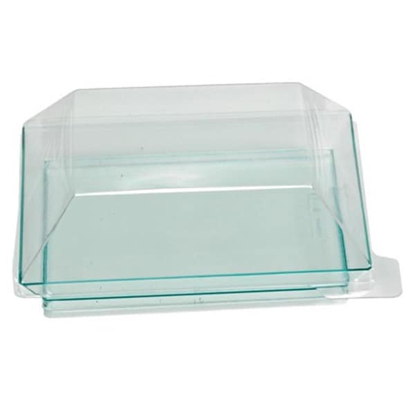 Packnwood Square Transparent Green Klarity Dish, 100PK - 210KLAR1313