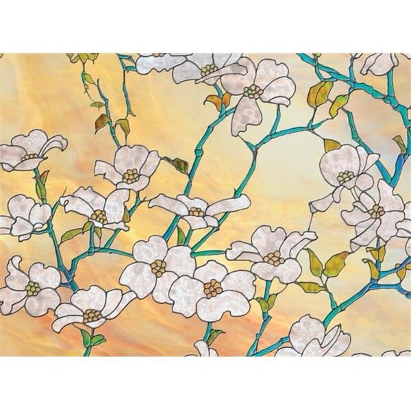 Brewster Home Fashions Brewster Home Fashions PF0700 Dogwood Window Premium Film - 24 in. - PF0700
