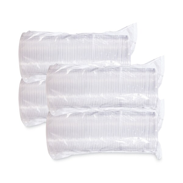 Dart PresentaBowls Clear Flat Lids, 5.4" Diameter x 0.3" H, PK504, 504PK - C16BL