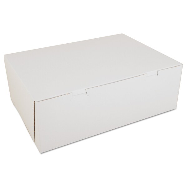 Sct Non-Window Bakery Boxes, Paperboard, 14.5w x 10.5d x 5h, White, PK100 - SCH 1005