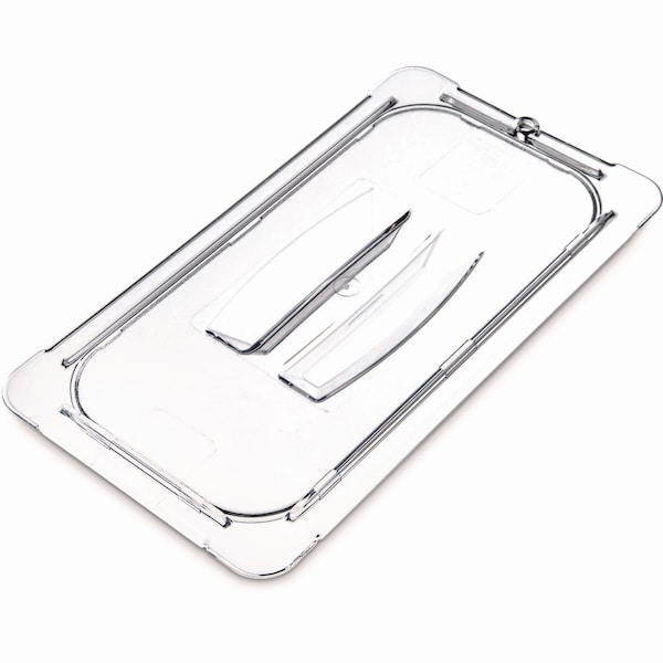 Carlisle Foodservice StorPlus Polycarbonate Handled Universal Lid, 7 x 12.5 x 0.88, Clear, Plastic - 10270U07