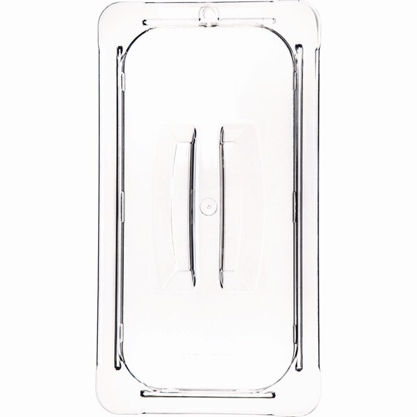 Carlisle Foodservice StorPlus Polycarbonate Handled Universal Lid, 7 x 12.5 x 0.88, Clear, Plastic - 10270U07