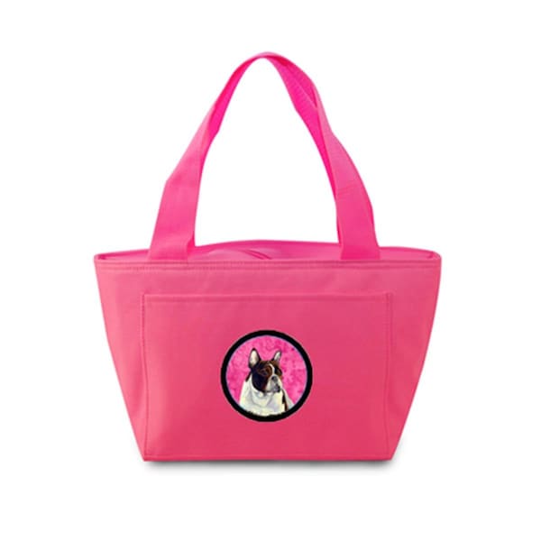 Carolines Treasures Pink French Bulldog Zippered Insulated School Washable And Stylish Lunch Bag Cooler - LH9382PK-8808