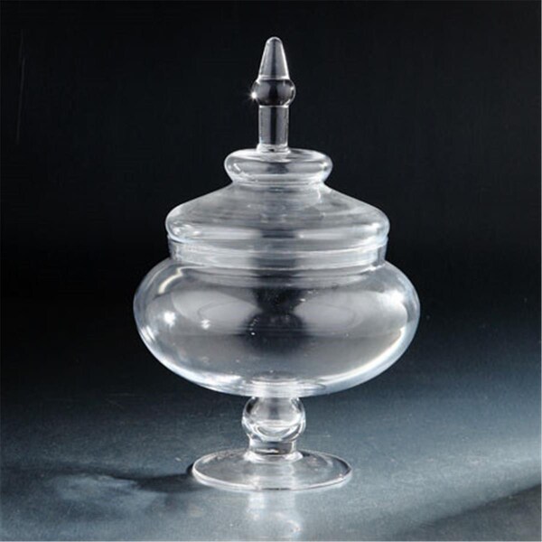 Diamond Star 14 x 10 in. Glass Jar with Lid, Clear - 61013