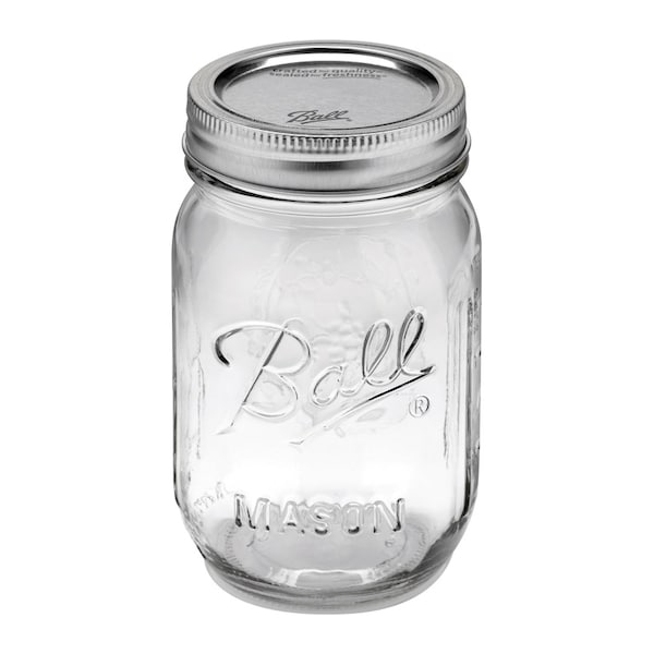 Ball Ball Regular Mouth Mason Jar 16 oz 12 pk - 61000