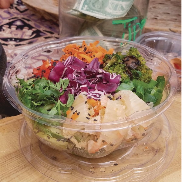 Eco-Products Renewable and Compostable Salad Bowls with Lids - 32 oz, PK150 - EP-SB32