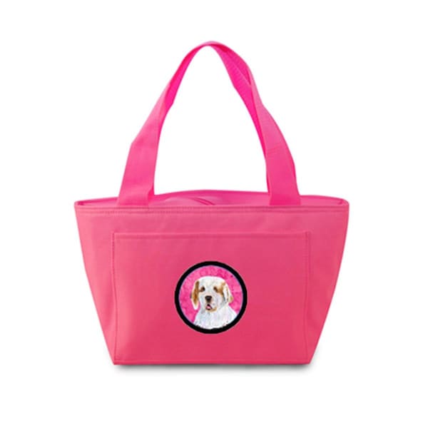 Carolines Treasures Pink Clumber Spaniel Zippered Insulated School Washable And Stylish Lunch Bag Cooler - SS4776-PK-8808