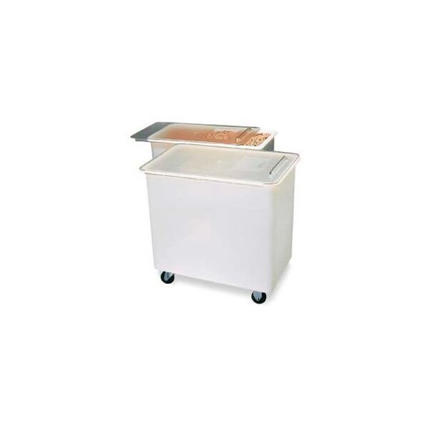 Carlisle Foodservice Carlisle-Mobile Ingredient Bin w/Lid, Polyethylene, 44 Gal., White - BIN4402