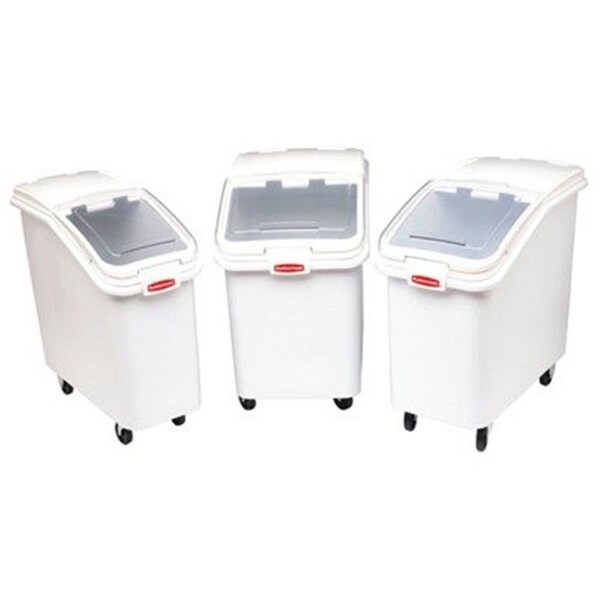 Razoredge Rubbermaid Commercial Products RC  4.1 cu. ft. Prosave Mobile Ingredient Bin - White - RA3490686
