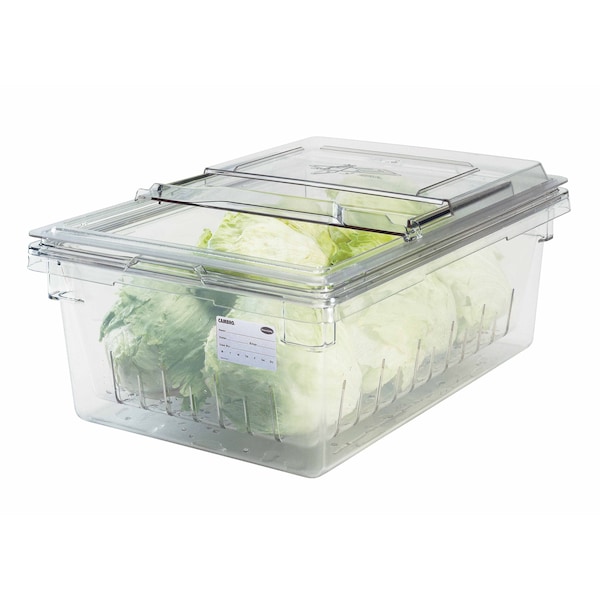 Cambro Camwear 18"x26"x9" Plastic Clear 13 gal. Food Container - 18269CW135