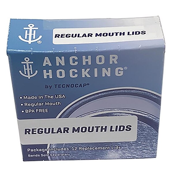 Tecnocap Tecnocap Anchor Hocking Regular Mouth Canning Lid 12 pk - HCR24TRL-G