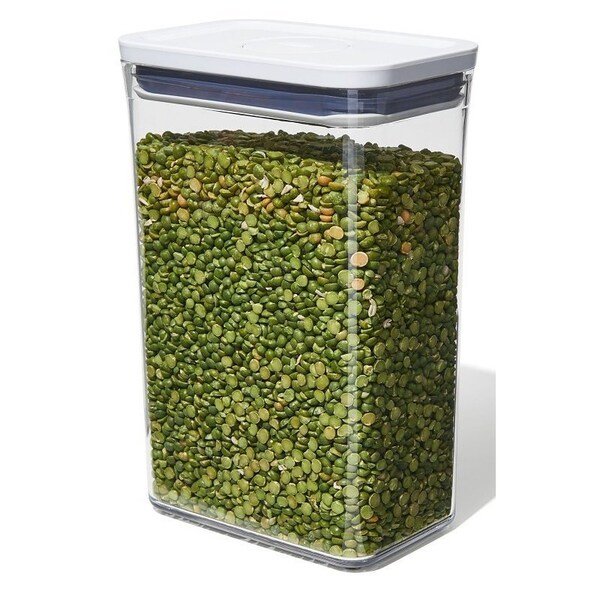 Oxo International Good Grips POP Food Container, 2.7 qt Capacity, Plastic, Clear, 4.3 in L, 6-1/2 in W, 9-1/2 in H - 11234500