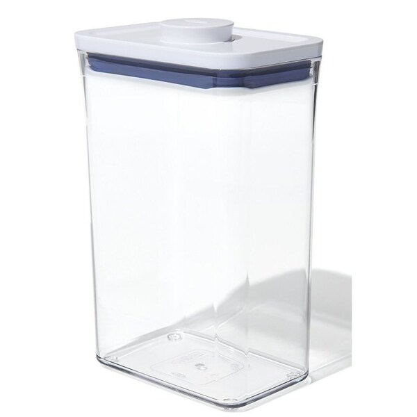 Oxo International Good Grips POP Food Container, 2.7 qt Capacity, Plastic, Clear, 4.3 in L, 6-1/2 in W, 9-1/2 in H - 11234500