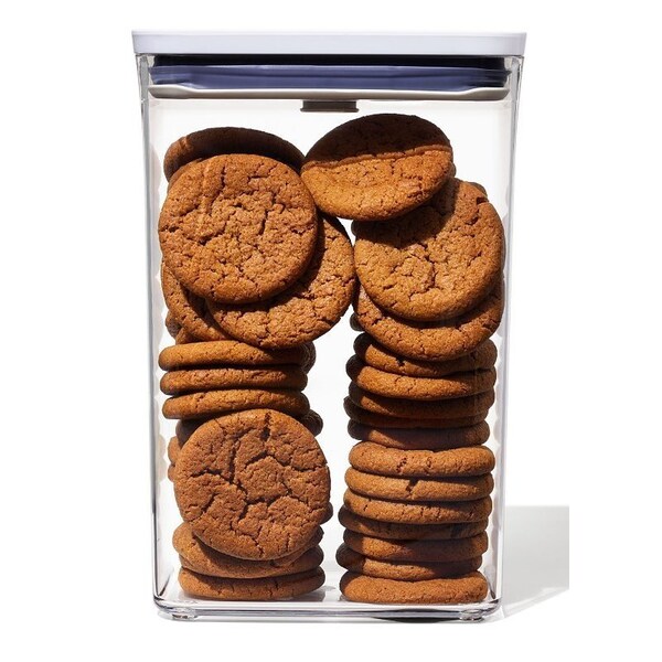 Oxo International Good Grips POP Food Container, 2.7 qt Capacity, Plastic, Clear, 4.3 in L, 6-1/2 in W, 9-1/2 in H - 11234500