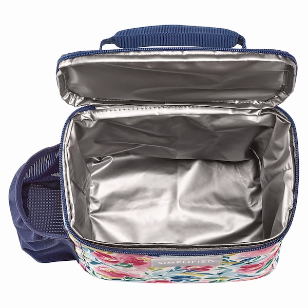 Fit + Fresh Simplified Lunch Bag, 9.25 x 5 x 9, Multicolor Floral - 2843SIM3167
