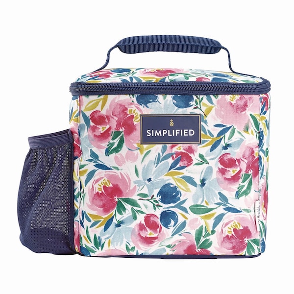 Fit + Fresh Simplified Lunch Bag, 9.25 x 5 x 9, Multicolor Floral - 2843SIM3167