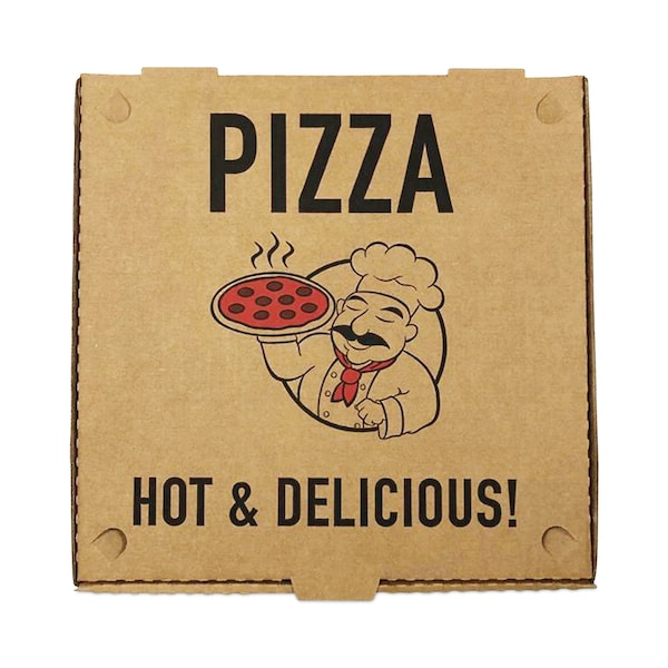 Blutable Pizza Boxes, 12 x 12 x 2, Kraft, Paper, PK50 - REM-BX-KRSTCK-12ISBFL