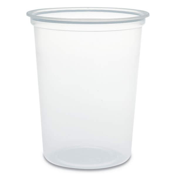 Dart Microgourmet Plastic Deli Container, 32 oz, Clear, PK500 - MN32-0100