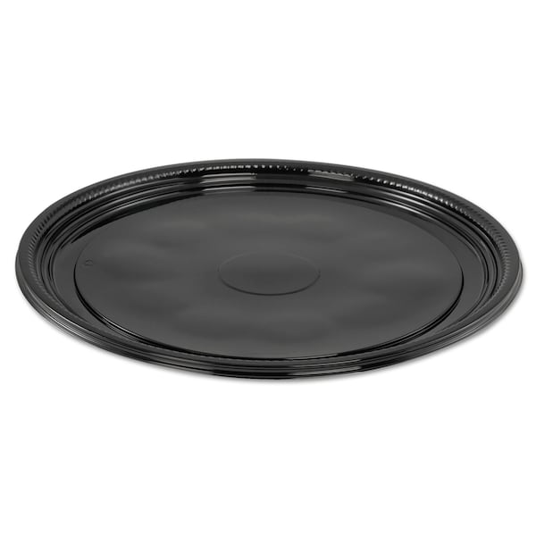 Wna Caterline Casuals Thermoformed Platters, PET, Black, 12" Dia., PK25 - WNA A512PBL