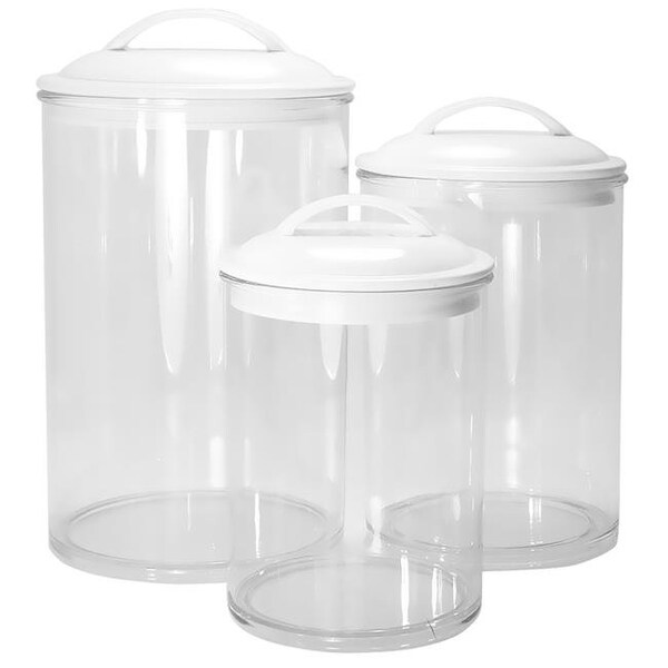 Reston Lloyd Reston Lloyd 11130 6pc Acrylic Canister Set  White - 11130
