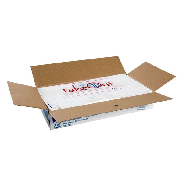 Amercareroyal Royal 19"x19"x9.5" 30 Mic Wave Top Togo Bag, PK500 - RPWB1919