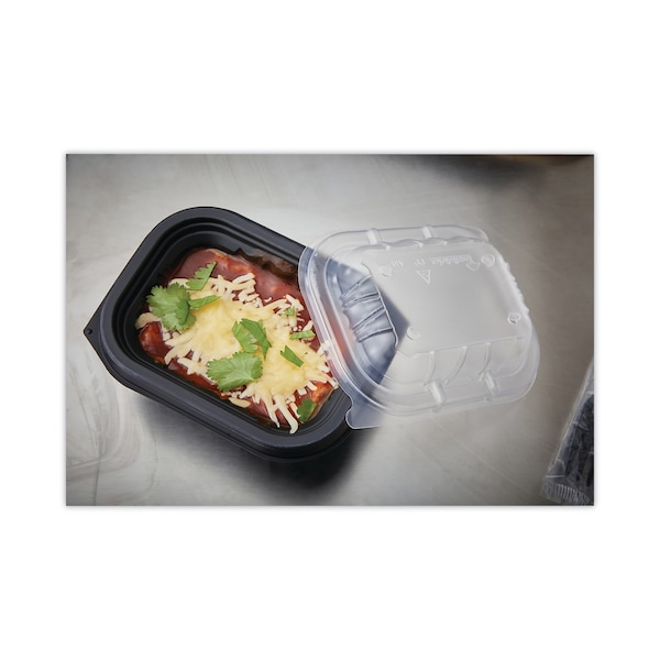 Pactiv Evergreen EarthChoice Entree2Go Takeout Container Vented Lid, 5.65 x 4.25 x 0.93, Clear, PK600, 600PK - YCNV6X4PPDL