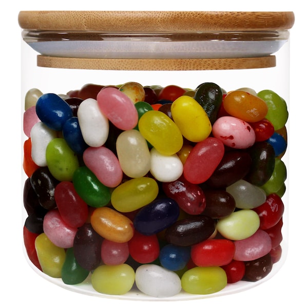 Blue Donuts Blue Donuts Glass Kitchen Storage Jar With Wood Lid 500 ML - BD3931172