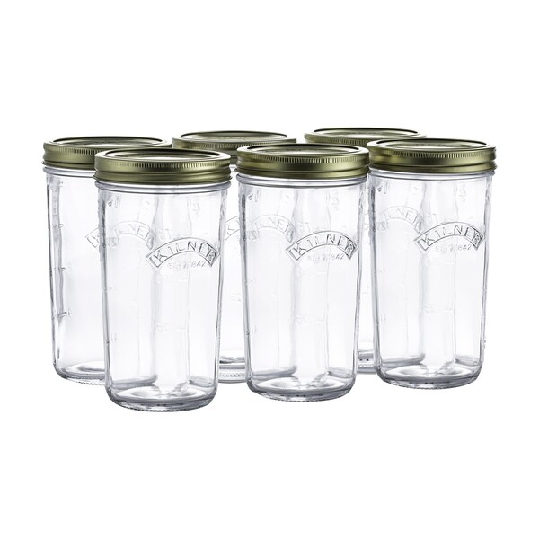 Kilner Kilner Wide Mouth Canning Jar 17 oz 6 pk - 0025.041U