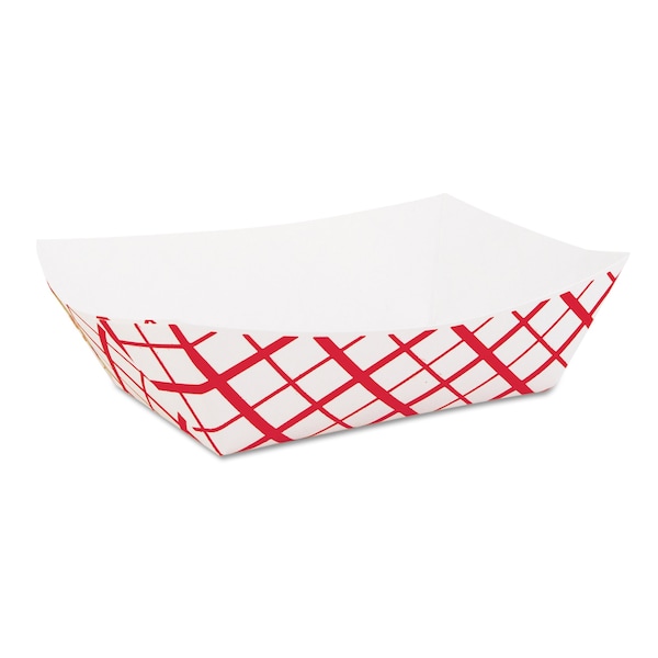 Sct Paper Food Baskets, 2lb, Red/White, PK1000 - 417