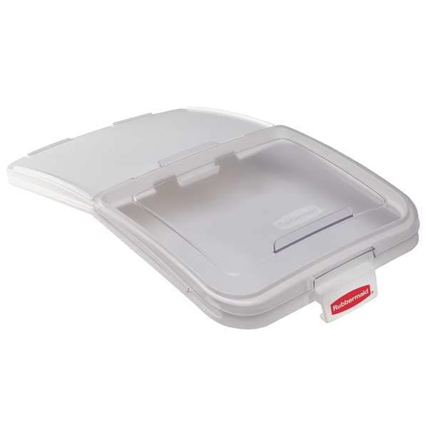 Rubbermaid Commercial Storage Bin Lid, W 17 1/4, w/32 oz. Scoop - FG9F7900CLR