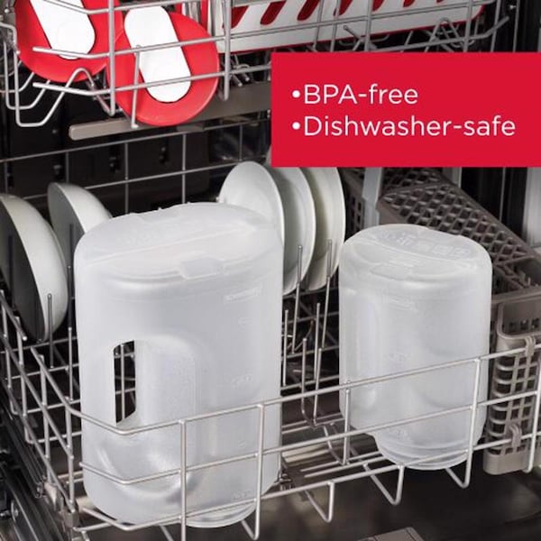 Rubbermaid Seal-N-Save 2 qt Clear Mixing Bottle 1 pk - 1776501