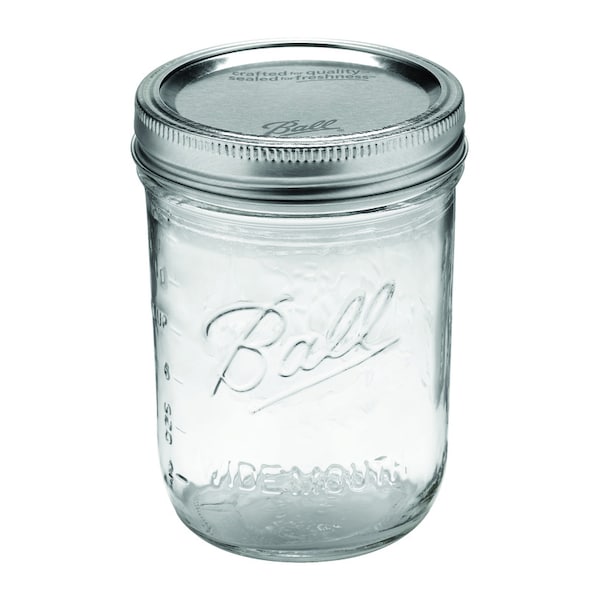 Ball Ball Wide Mouth Mason Jar 16 oz 12 pk - 66000ZFP