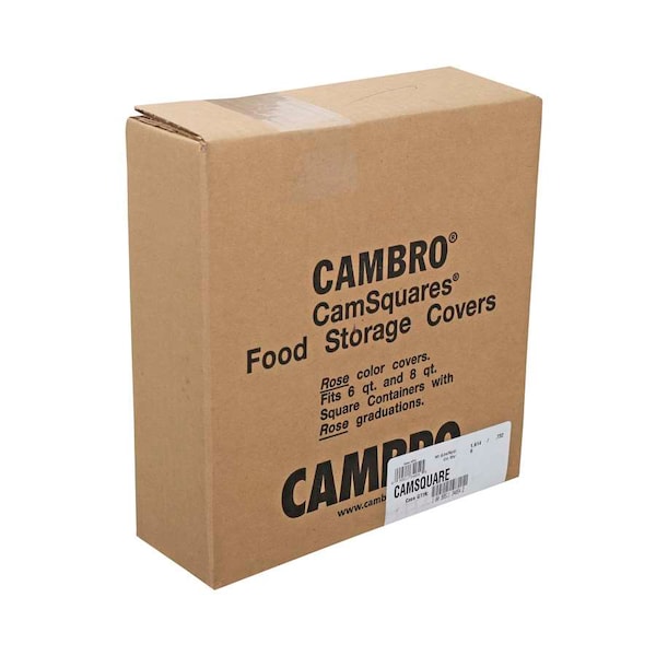 Cambro Cambro Square Winter Rose Lids Fits 6" And 8", PK6 - SFC6451