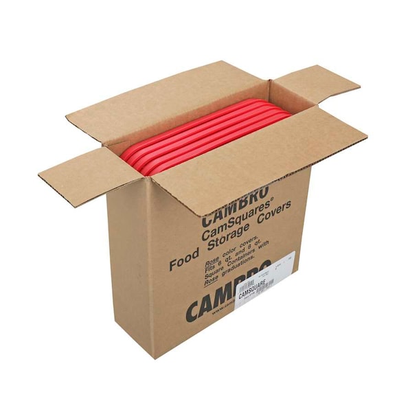 Cambro Cambro Square Winter Rose Lids Fits 6" And 8", PK6 - SFC6451