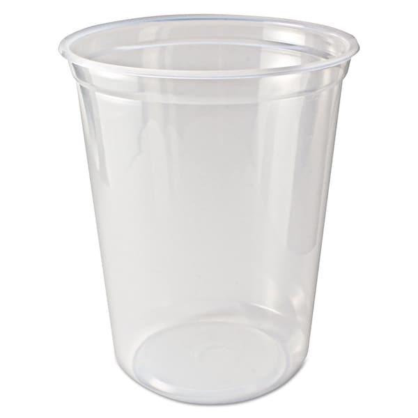 Fabri-Kal Microwavable Deli Containers, 32 oz, Clear, PK500 - 9505104
