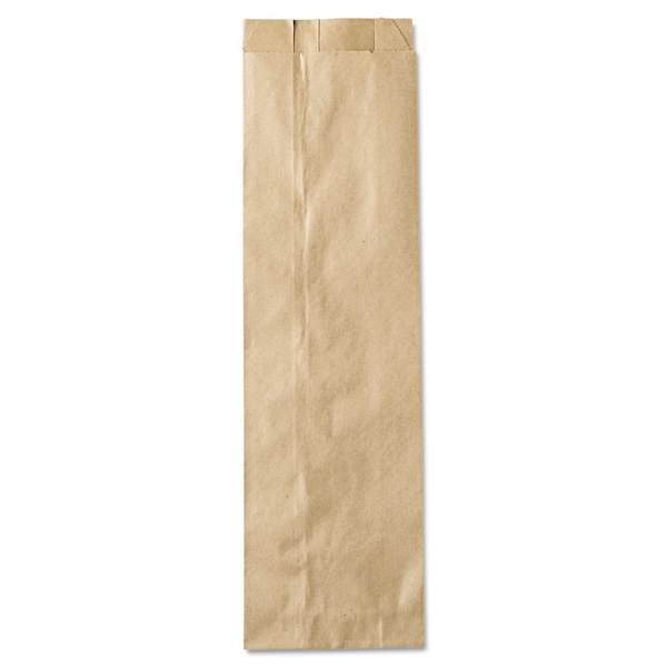 General Liquor-Takeout Quart-Sized Paper Bags, 4.25" x 2.5" x 16", Natural, PK500 - BAG LQQUART-500