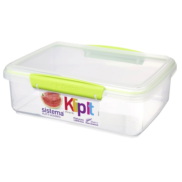 Sistema Sistema Klip It 2 L Clear Food Storage Container 1 pk - 2166381