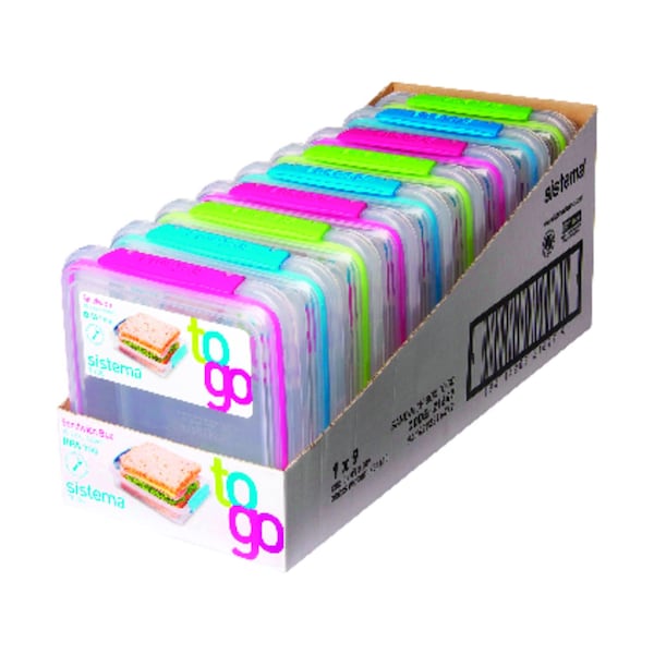 Sistema Sistema 15.2 oz Clear Sandwich Box 1 pk - 2164753